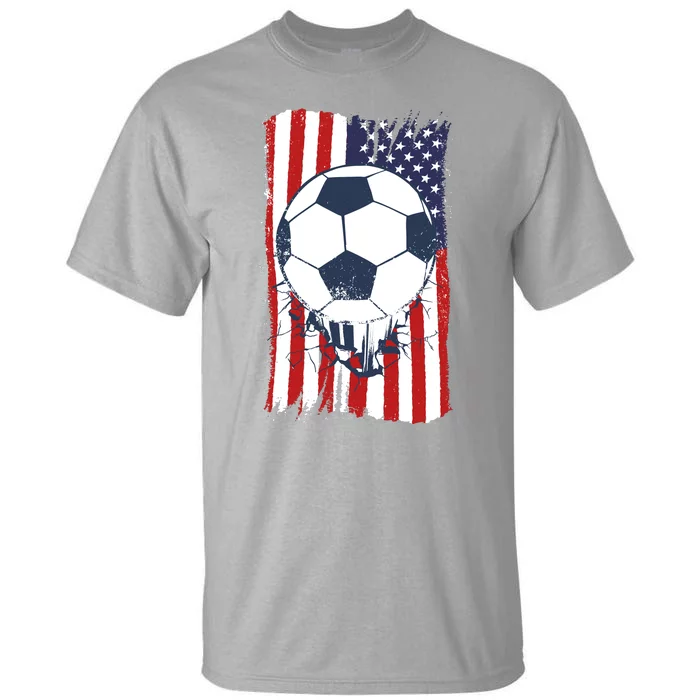 USA Flag Soccer Lover Tall T-Shirt