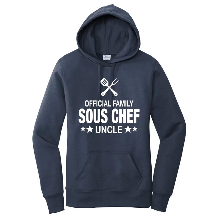 Uncle Family Sous Chef Funny Cooking Uncle Gift Women's Pullover Hoodie