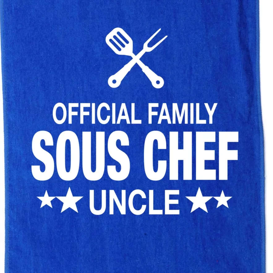 Uncle Family Sous Chef Funny Cooking Uncle Gift Platinum Collection Golf Towel