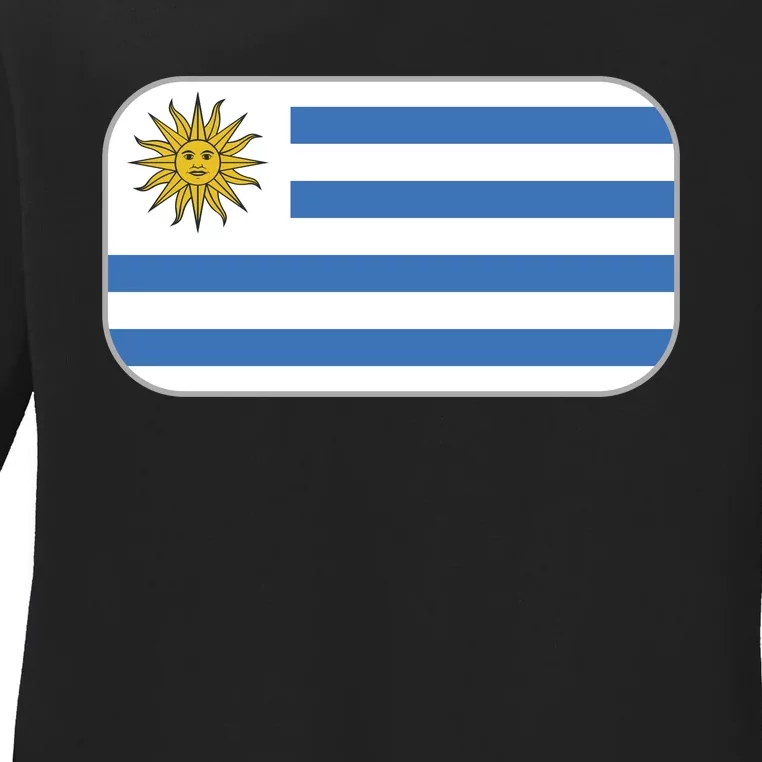 Uruguay Flag Soccer Team World Cup 2022 Ladies Long Sleeve Shirt