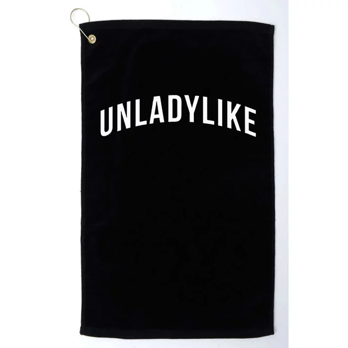 Unladylike Feminist Sweatshirt Platinum Collection Golf Towel