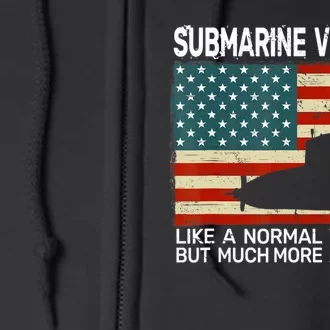 Usa Flag Submarine Veteran And Submarine Full Zip Hoodie