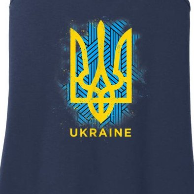 UKRAINE FLAG SYMBOL Ladies Essential Tank