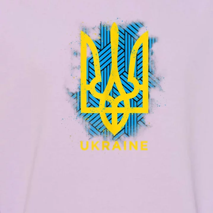 UKRAINE FLAG SYMBOL Garment-Dyed Sweatshirt