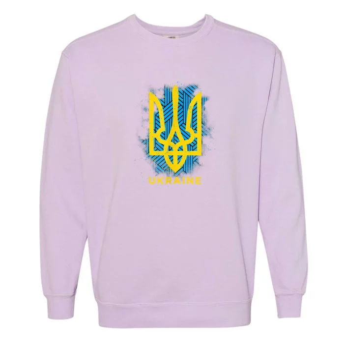 UKRAINE FLAG SYMBOL Garment-Dyed Sweatshirt