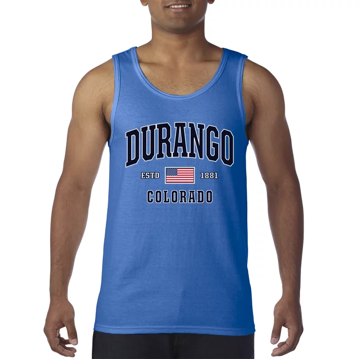 Usa Flag Stars And Stripes Durango Colorado Cool Gift Tank Top