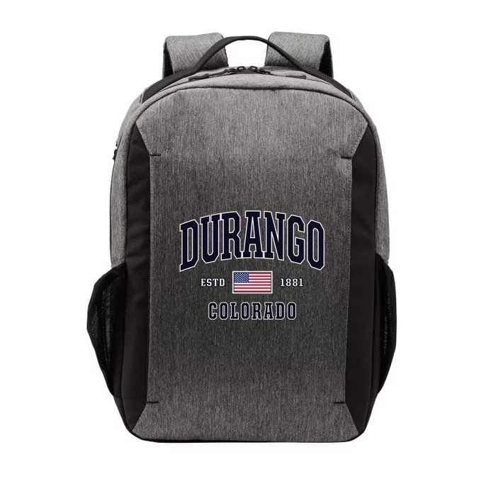 Usa Flag Stars And Stripes Durango Colorado Cool Gift Vector Backpack