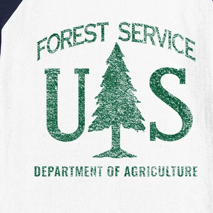 Us Forest Service (Distressed Green) Baseball Sleeve Shirt