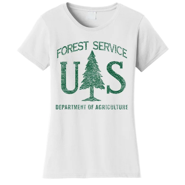 Us Forest Service (Distressed Green) Women's T-Shirt