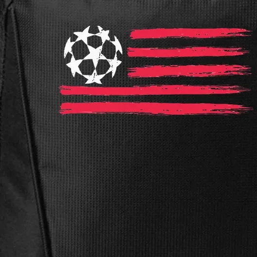 Usa Flag Soccer Ball Cool Futbol Equipment City Backpack