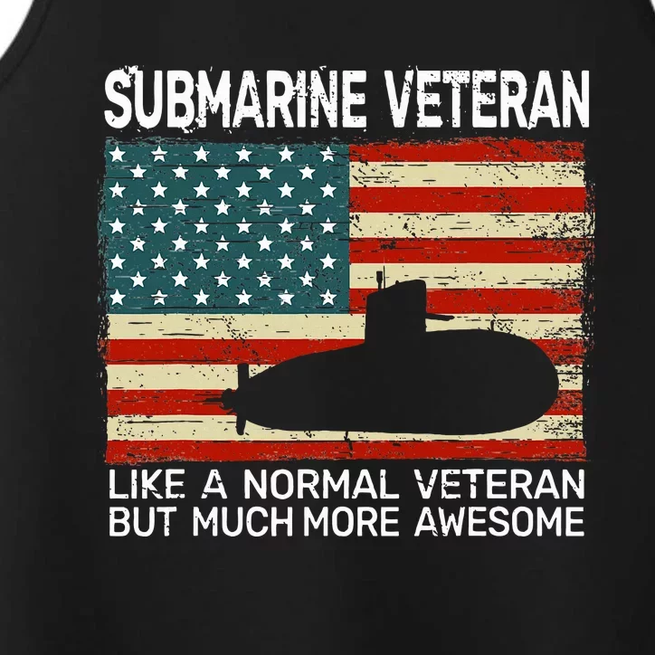 Usa Flag Submarine Veteran Performance Tank