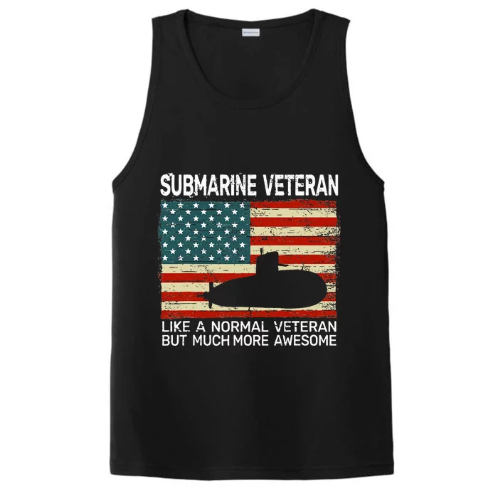 Usa Flag Submarine Veteran Performance Tank