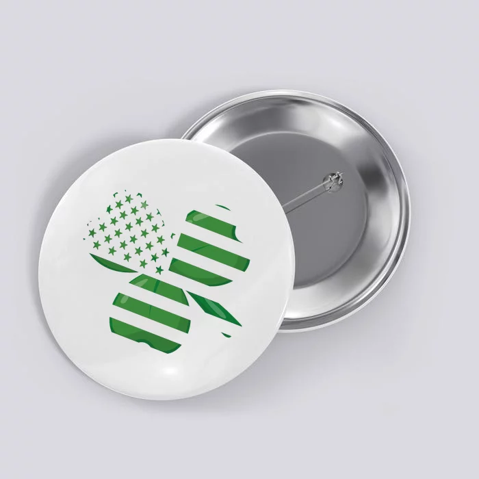 Usa Flag Shamrock Button