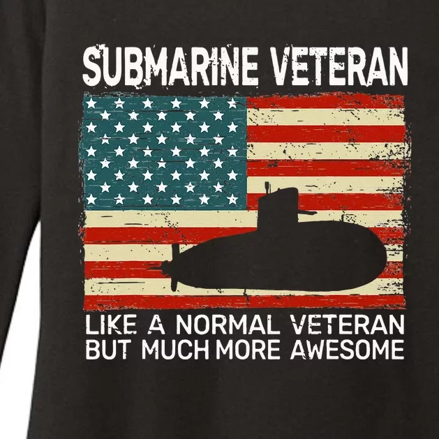 USA Flag Submarine Veteran For Men And Submarine For Men Womens CVC Long Sleeve Shirt