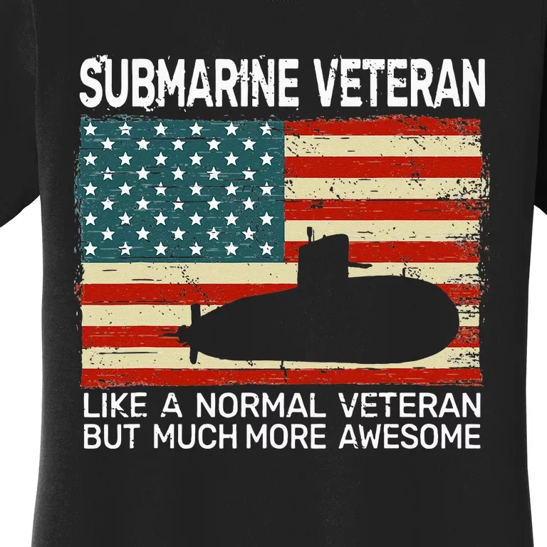 USA Flag Submarine Veteran For Men And Submarine For Men Women's T-Shirt