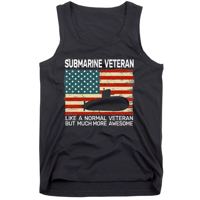 USA Flag Submarine veteran for  and submarine Tank Top