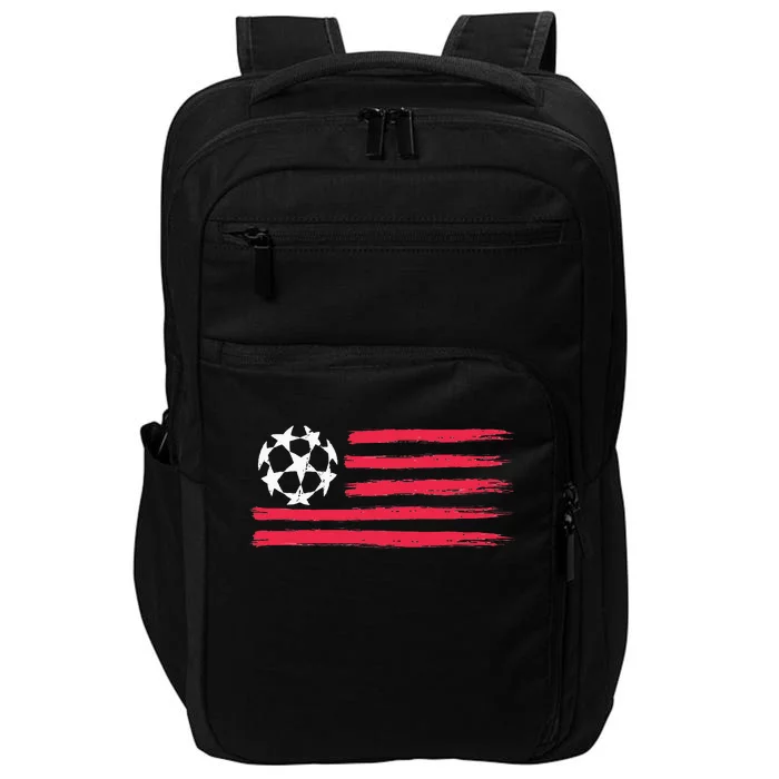 Usa Flag Soccer Ball Cool Futbol Equipment Impact Tech Backpack