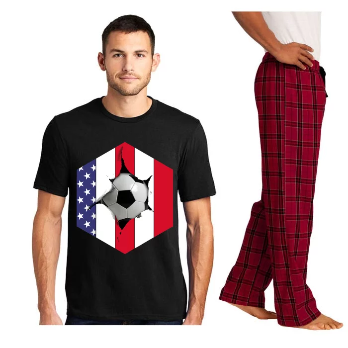 US Flag Soccer Ball Pajama Set