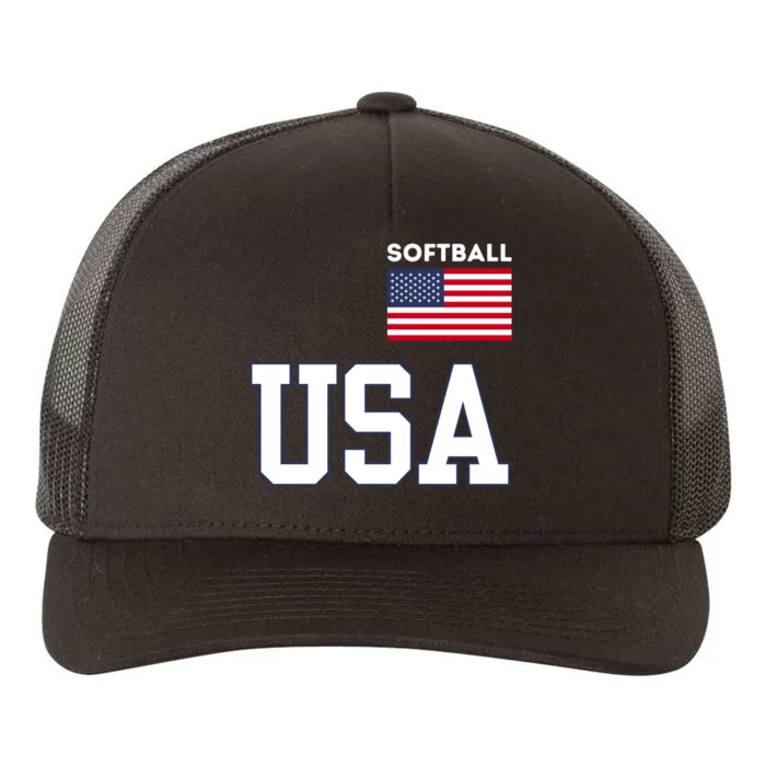 Usa Flag Softball Pocket Team Jersey Gift Yupoong Adult 5-Panel Trucker Hat