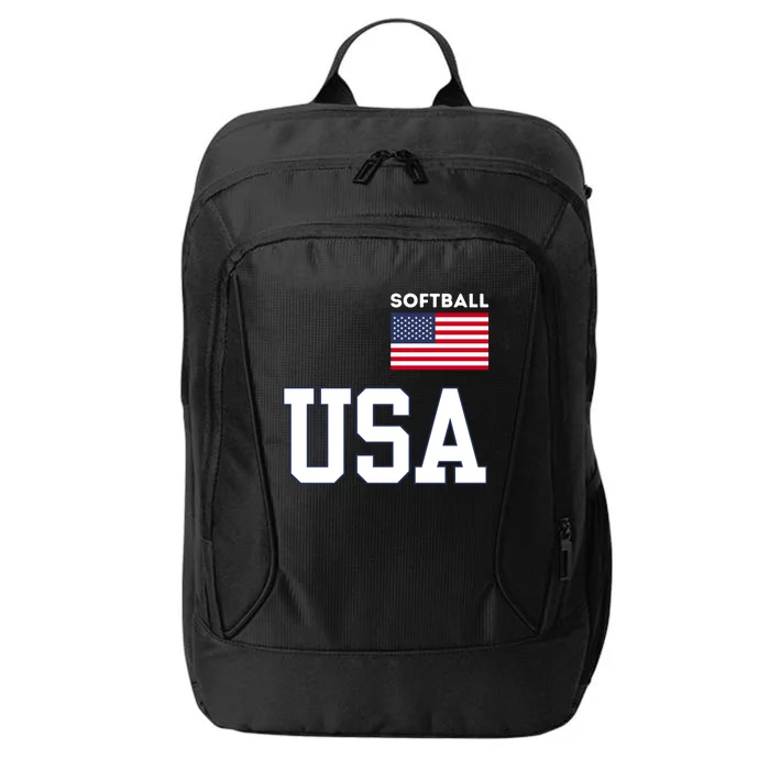 Usa Flag Softball Pocket Team Jersey Gift City Backpack