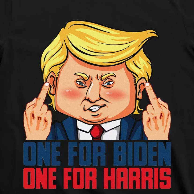 Usa Flag Trump Biden Harris Republican Political Statement T-Shirt