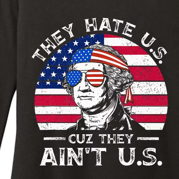 USA Flag They Hate Us Cuz They Aint Us Womens CVC Long Sleeve Shirt