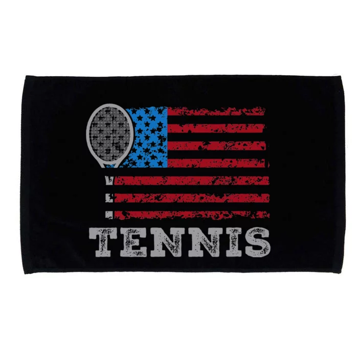 Usa Flag Tennis Us Tennis Lover Team Sport Microfiber Hand Towel