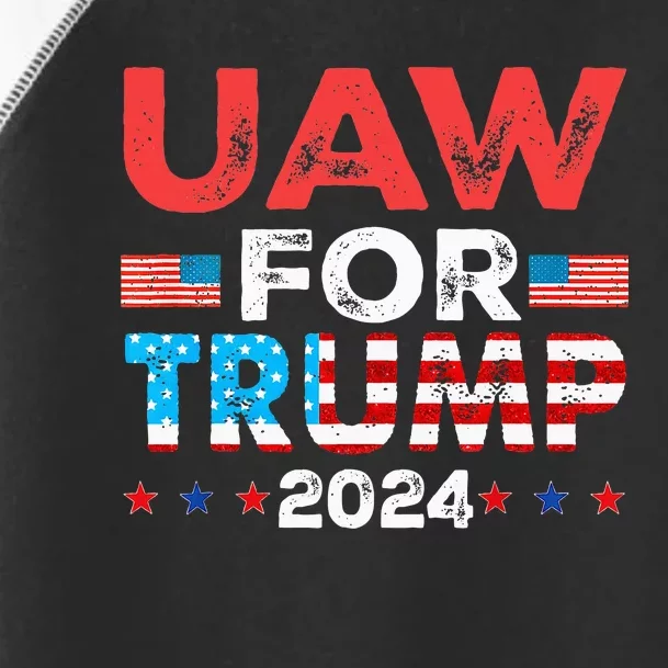 Uaw For Trump 2024 United Auto Workers Toddler Fine Jersey T-Shirt