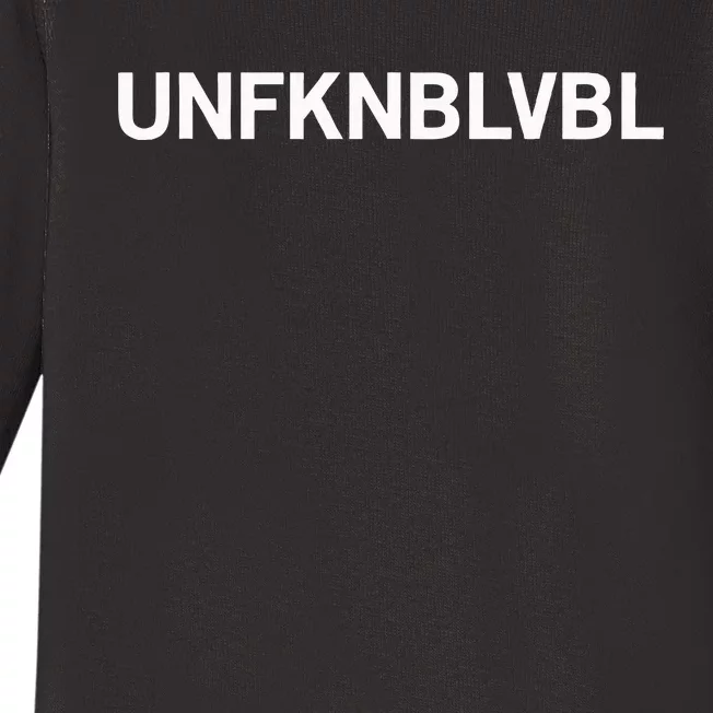 Unfknblvbl (Free Thinker Conspiracy Theorist) Baby Long Sleeve Bodysuit