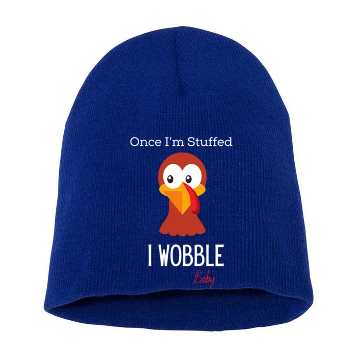 Unisex Funny Thanksgiving Stuffed Wobble Gift Short Acrylic Beanie