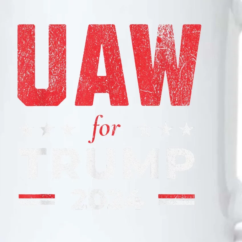 Uaw For Trump 2024 United Auto Workers Black Color Changing Mug