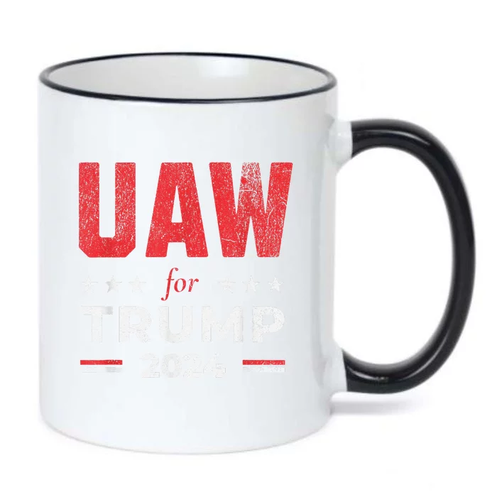 Uaw For Trump 2024 United Auto Workers Black Color Changing Mug