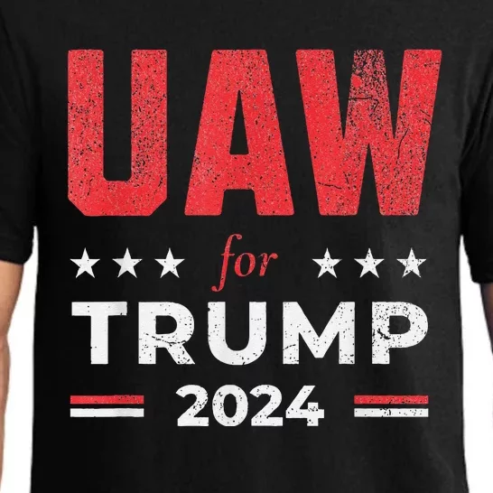 Uaw For Trump 2024 United Auto Workers Pajama Set