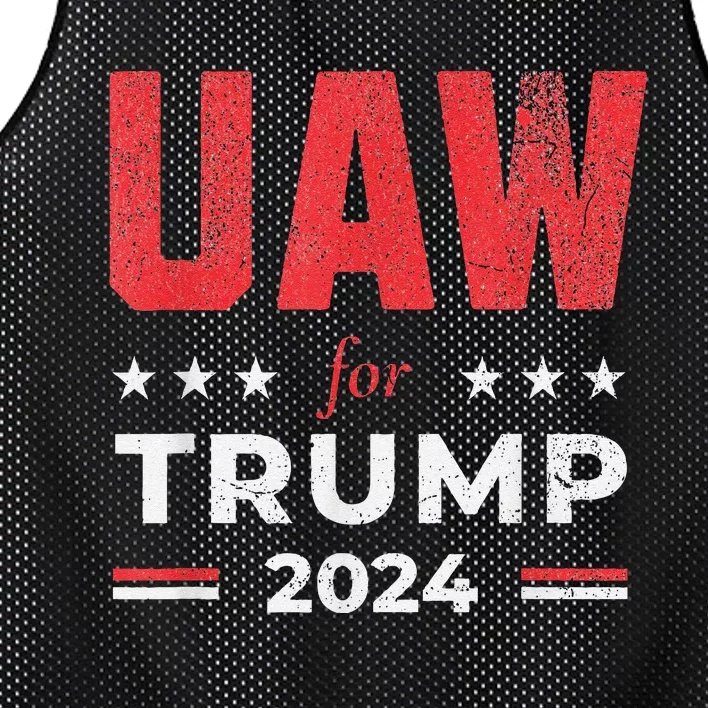 Uaw For Trump 2024 United Auto Workers Mesh Reversible Basketball Jersey Tank