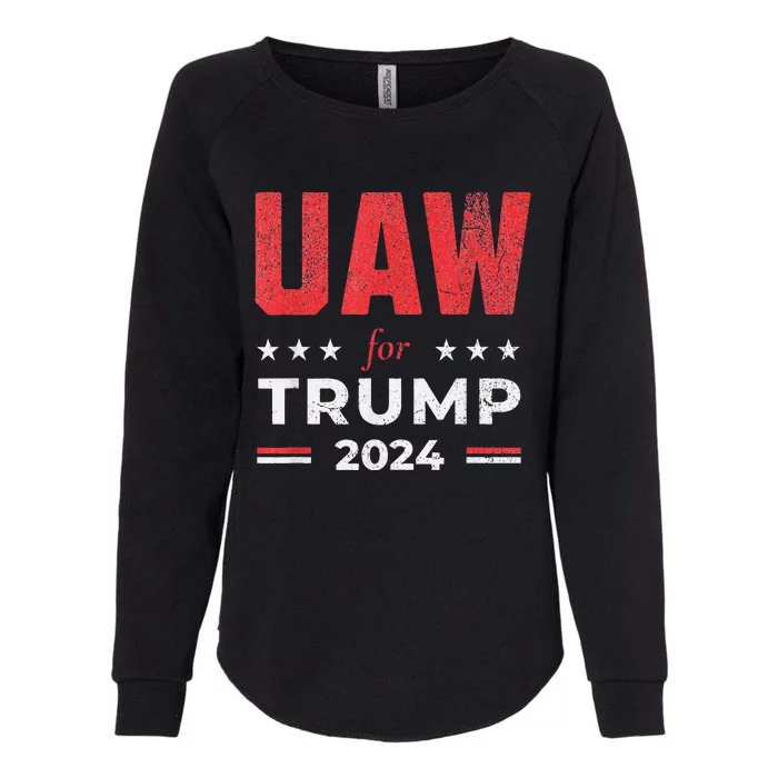 Uaw For Trump 2024 United Auto Workers Womens California Wash Sweatshirt