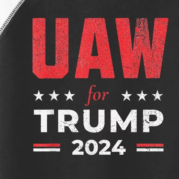 Uaw For Trump 2024 United Auto Workers Toddler Fine Jersey T-Shirt