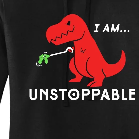 Unstoppable Funny TRex Dinosaur Women's Pullover Hoodie