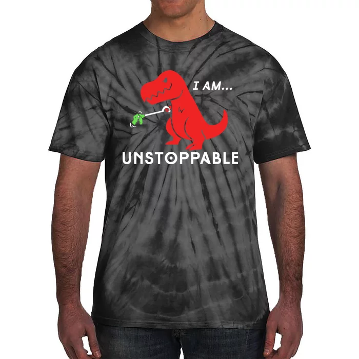 Unstoppable Funny TRex Dinosaur Tie-Dye T-Shirt