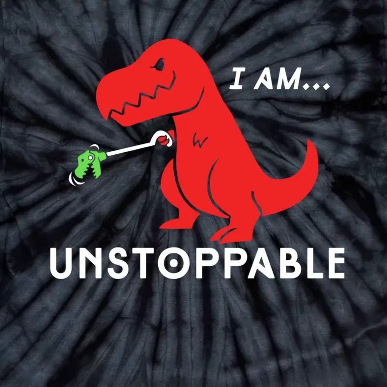 Unstoppable Funny TRex Dinosaur Tie-Dye T-Shirt