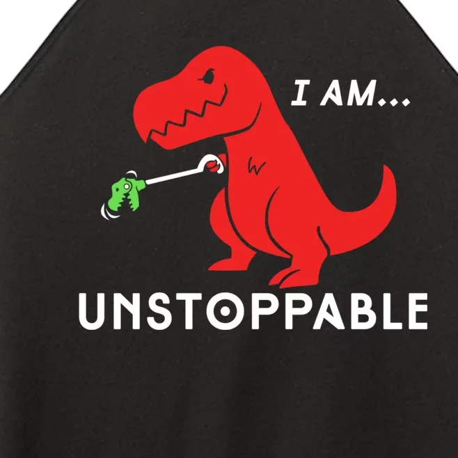 Unstoppable Funny TRex Dinosaur Women’s Perfect Tri Rocker Tank