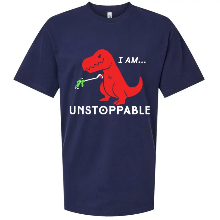 Unstoppable Funny TRex Dinosaur Sueded Cloud Jersey T-Shirt