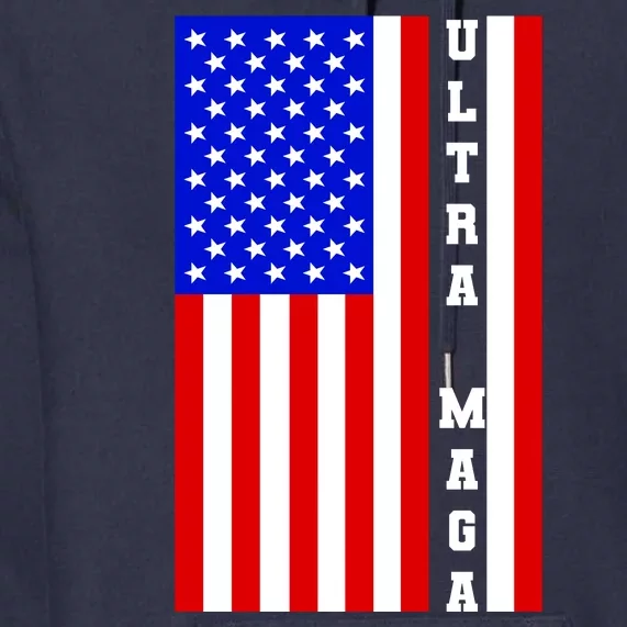 USA Flag United States Of America Ultra MAGA Trump 2024 Premium Hoodie