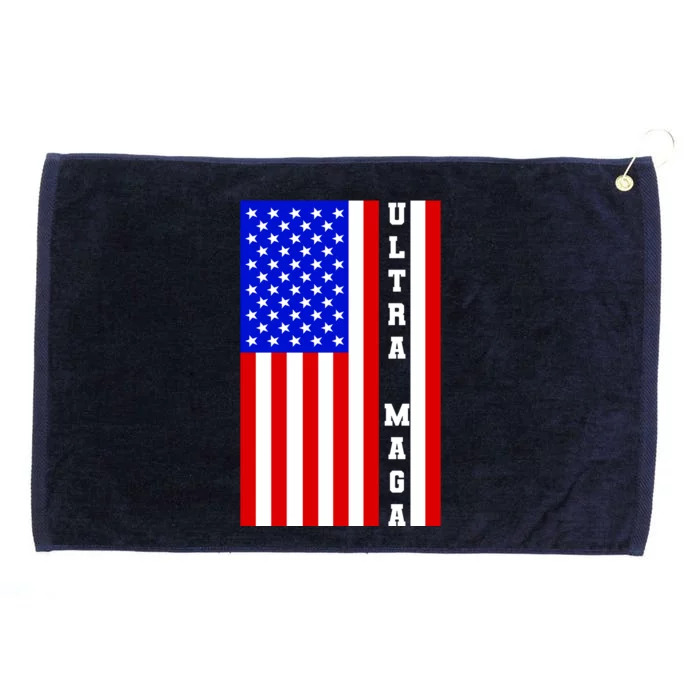 USA Flag United States Of America Ultra MAGA Trump 2024 Grommeted Golf Towel