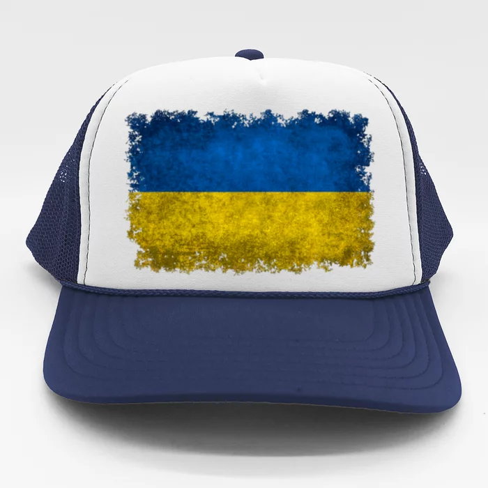 Ukraine Flag Ukrainian Ukraine Pride Vintage FLag Trucker Hat