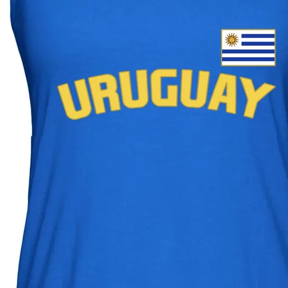 Uruguay Flag Uruguayan Pride International Country Funny Gift Ladies Essential Flowy Tank