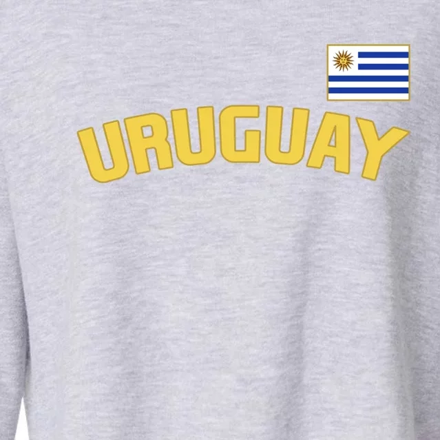 Uruguay Flag Uruguayan Pride International Country Funny Gift Cropped Pullover Crew