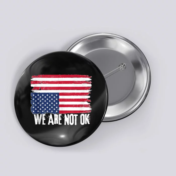 USA Flag Upside Down We Are Not Ok American Flag Distress Button