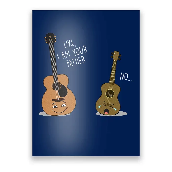 Uke Father Ukulele Guitar Player Daddy Musician Father´s Day Poster