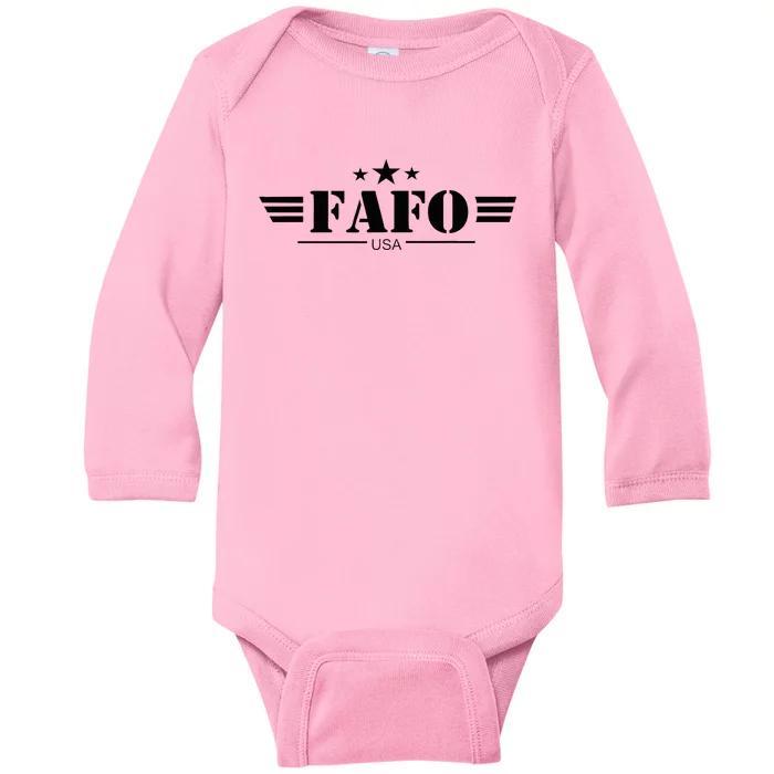 Usa Fafo Baby Long Sleeve Bodysuit