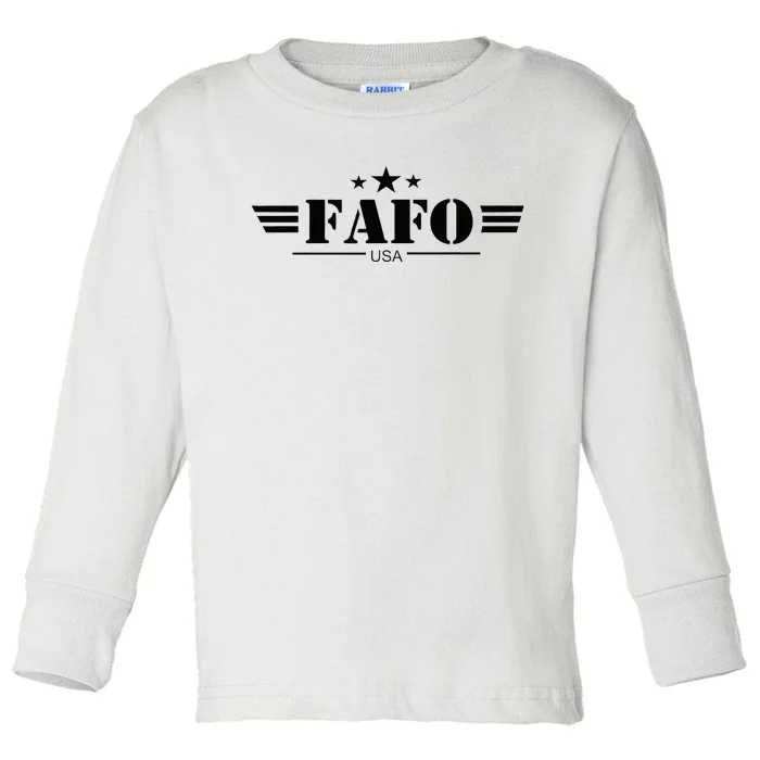 Usa Fafo Toddler Long Sleeve Shirt